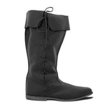 Knights Templar Boots Black Leather