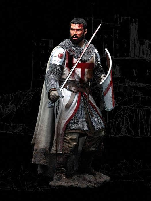 Reaper Miniatures Templar Knight - 25mm Heroic Scale Dark Heaven Legends Unpainted Figure - View #7
