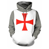 Knights Templar Hoodie Red Cross