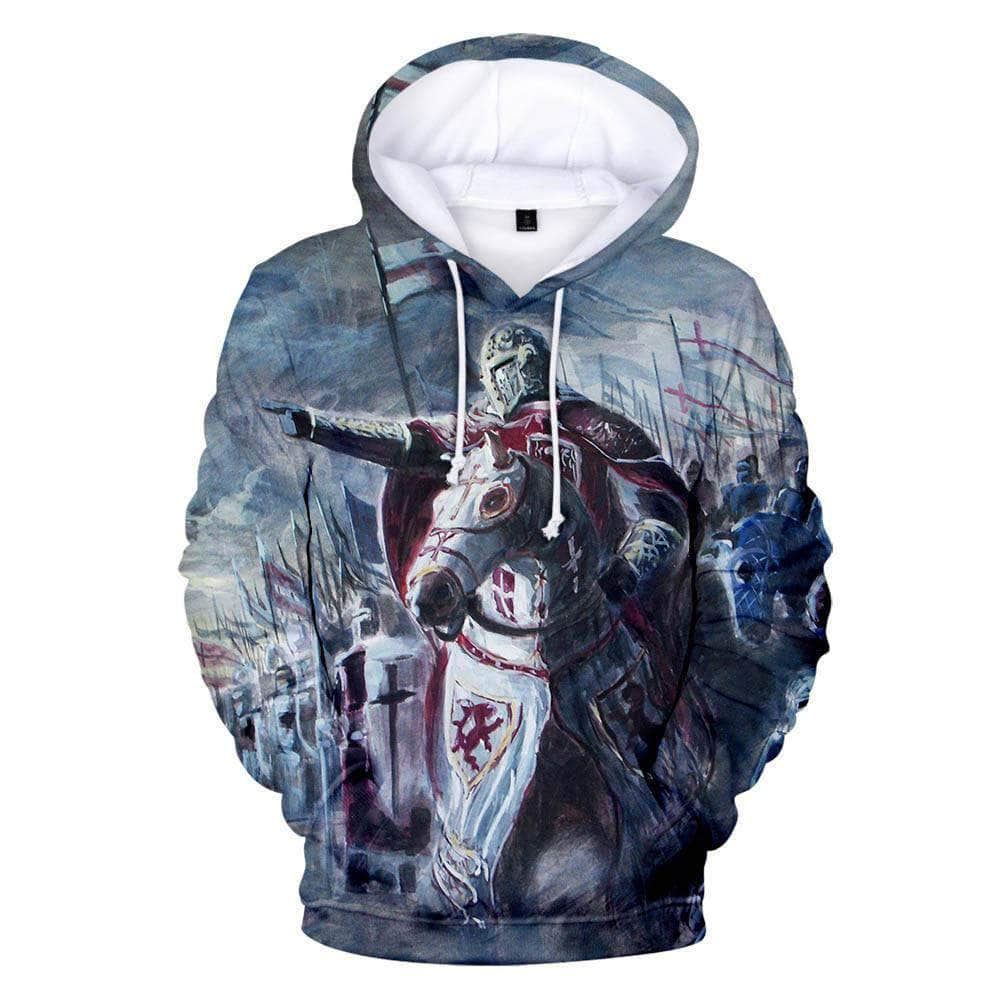 Knights Templar Hoodie The Front Templar Cross