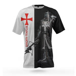 Knights Templar T-Shirt Iron Helmet