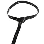 Knights Templar Belt<br> Black (With buttons)