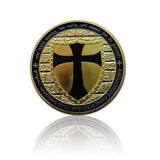 knights templar cross coin
