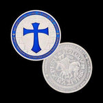 Blue templar coin