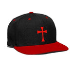Knights Templar Hat Knight Order (Black;Red)