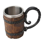 Knights Templar Mug Wooden Barrel