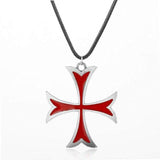 Knights Templar Necklace Cross of the Order (Silver)