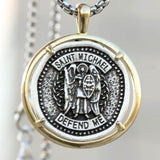 saint michael cross necklace