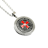 Knights Templar Necklace Non Nobis Domine (Silver)
