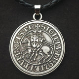 Silver knights necklace