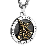 saint michael pendant necklace