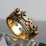 Gold Crown Knights Templar Ring
