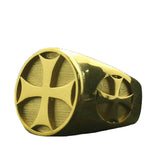 Knights Templar Ring Conquest Gold