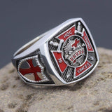 Knights Templar Ring Silver