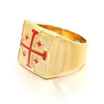 Knights Templar Ring Holy Sepulchre (Gold)