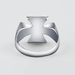 Templar Ring Cross Silver
