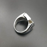 stainless steel maltese cross ring