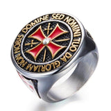 Knights Templar Ring Non Nobis (Silver)