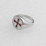 Knights Templar Ring<br> Red Cross Signet