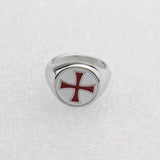 Knights Templar Ring<br> Red Cross Signet