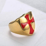 Knights Templar Ring Golden