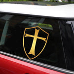 Knights Templar Sticker Golden Cross