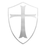 Knights Templar Sticker Grey Templar Cross