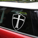 Knights Templar Sticker Grey