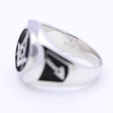 silver masonic ring