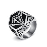 Masonic Ring Cooptation Silver