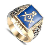 Freemasonery Ring Golden