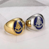 Masonic Ring Lodge Gold