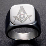 Freemason Ring Silver