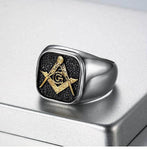 Freemason Ring Titanium