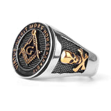 Masonic Ring Masonic Motto Gold