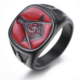 Masonic Ring Red Stamp