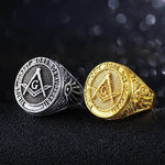 Masonic Rings Silver Gold