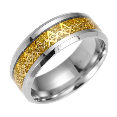 Masonic Ring Masonic Symbols Gold | Templar Cross