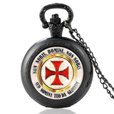 Templar Pocket Watch Non Nobis Domine (Black)