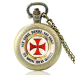 Templar Pocket Watch Non Nobis Domine (Gold)